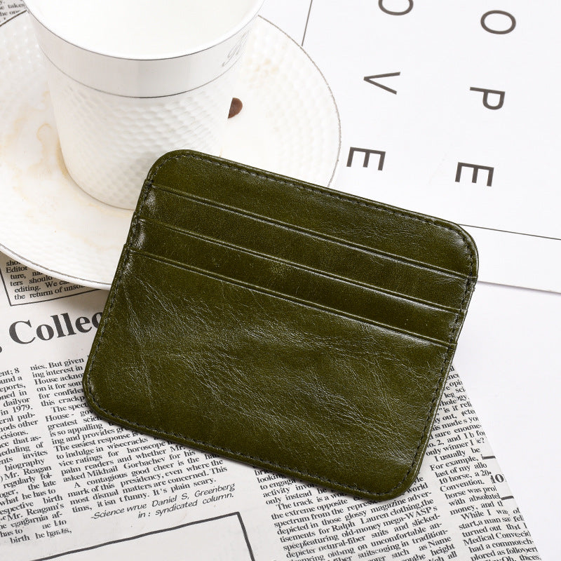 AP121 Ultra Slim Cowhide Leather Card Holder Storage Bag Coin Purse Credit Card Case AP121 Ultra Slim Cowhide Leather Card Holder Storage Bag Coin Purse Credit Card Case